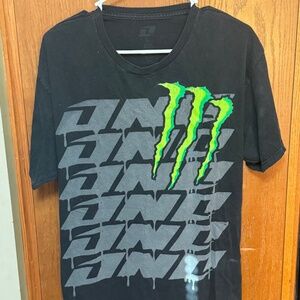 Vintage Y2K Monster Energy Drink Motocross Tshirt sz L